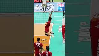 nishida 2019☠️💨 volleyballsource sportsequipment volleyballtechniques volleyball [upl. by Madella]