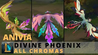 Divine Phoenix Anivia All Chromas  League of Legends [upl. by Barraza]