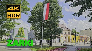 Żarki Silesia Poland  Walking Tour 4K 60FPS HDR [upl. by Nauqyaj427]