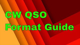 Beginner CW QSO Guide  Sample Scripts  Morse QSO Helper  Ham Radio [upl. by Lontson]