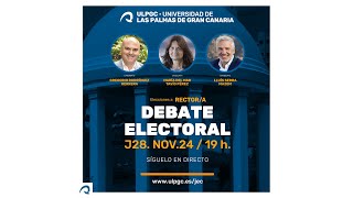 Elecciones a RECTORA  Debate Electoral [upl. by Crudden23]