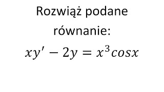 Równanie różniczkowe liniowe cz5 Rownanie liniowe niejednorodne [upl. by Innavoij]