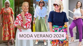 MODA ATEMPORAL VERANO 2024 PARA MUJERES MODERNAS NOVEDADES DE ROPAS VERANO CASUAL [upl. by Annahaj604]