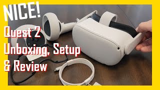 Oculus Meta Quest 2 Unboxing Setup amp Review Virtual Reality [upl. by Cirdek]