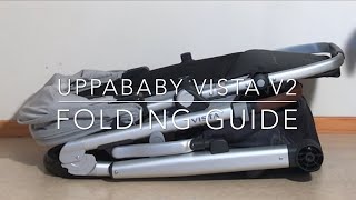 How to Fold  Unfold the Uppababy Vista V2 [upl. by Lekym]