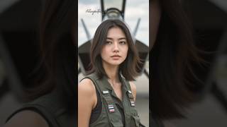 Female on fighter jet pt2 female short shorts shortvideo shortsvideo shortvideo beautiful [upl. by Razatlab]