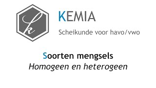 Soorten mengsels Homogeen en heterogeen [upl. by Nasas272]