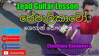 Sinhala Guitar Lessons Sepalikawo Lead Guitar lesson [upl. by Yecart935]