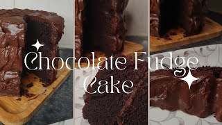 Chocolate Fudge Cake  Simple And Easy Recipe  Bakers Bites [upl. by Ruyam]