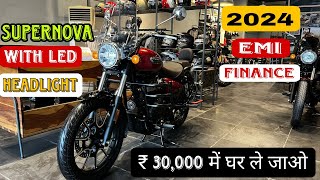 2024 New RE Supernova Meteor 350 EMI amp Finance Details 🤔  Monthly EMI Low Downpayment In Hindi [upl. by Ennovy]