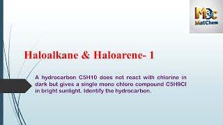 Chemistry2 monocholoroderivative hydrocarbon dark NCERTchemistryclassXII sunlight [upl. by Lekar]