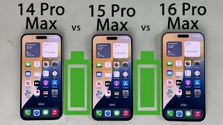 iPhone 16 Pro Max vs 15 Pro Max vs 14 Pro Max Battery Life DRAIN Test [upl. by Arlene]