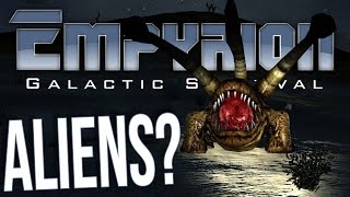 Empyrion Galactic Survival Gameplay  ALIENS  Shooting Down Drones amp Building A Base  Part 2 [upl. by Leira383]