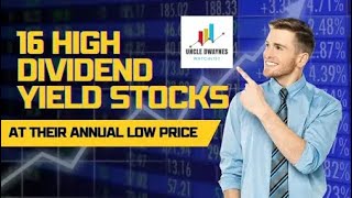 16 High Dividend Yield Stocks [upl. by Noffihc]