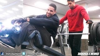 Back and Chest Workout hodgetwins [upl. by Rayna]