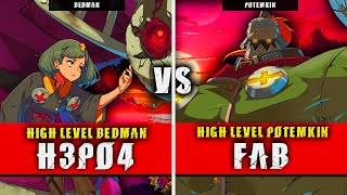 GGST  H3PO4 Bedman VS FAB Potemkin  Guilty Gear Strive High level gameplay [upl. by Alakim176]