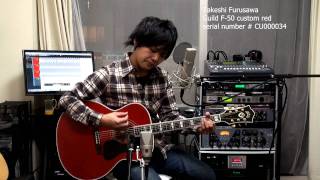 Across The Universe The Beatles Guild F50 Takeshi Furusawa 古澤剛 [upl. by Domonic619]