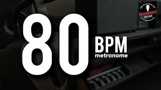 80 BPM  Metronome  quotClickquot Beat Style  15 minute Practice Track [upl. by Elane233]