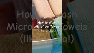 How to EASILY wash Microfiber Towels without Damage cleaninghacks cleaningtips laundryhack [upl. by Eirrab]