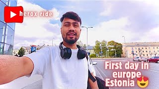 Europe Estonia😍 First Day मै राम्री केटि ले smile देर गई 😂 Tallin city घुम्दै 😍Eatonia Neplai vlog [upl. by Lauree651]