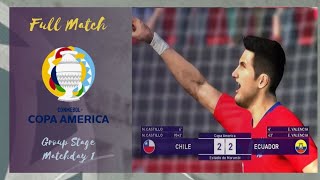 PES 2018  Chile vs Ecuador  Copa America Group CMatchday 1  Gembox Patch 2021  PS3 [upl. by Araz]