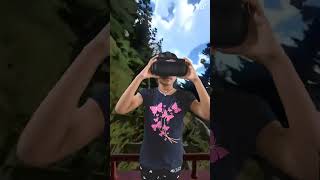 Roller Coaster mobile VR game gameplay in IRUSU VR Headset [upl. by Odrareve718]