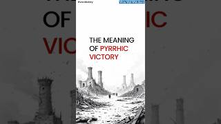 The meaning of Pyrrhic Victory explained with examples learningenglishidioms vocabulary [upl. by Urdna]