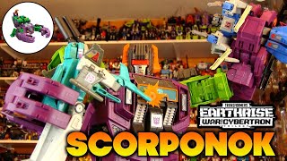 Transformers Earthrise Titan Class Headmaster SCORPONOK 2020 [upl. by Anyek506]