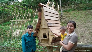 Building a pigeon coop in the Roman style  an act of love and helping each other [upl. by Ilesara775]