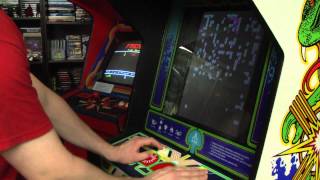 Classic Game Room  CENTIPEDE Arcade Machine review [upl. by Sherlocke]