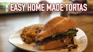 HOW TO MAKE STEAK TORTAS  EASY [upl. by Chute]