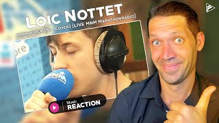 Loïc Nottet  Chandelier Sia Cover LIVE MNM Marathonradio Reaction [upl. by Abell367]