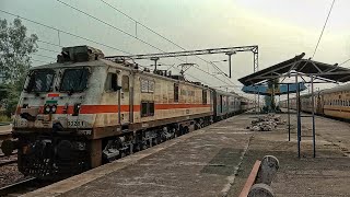 Indian Railways Goods Electric Locomotives and Superfast Trains Crossinguniquetrainenginesvideo [upl. by Cissiee]