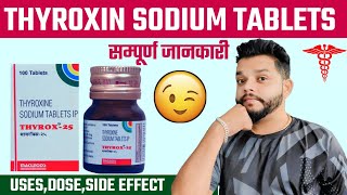 Thyroxine Sodium Tablets Ip 25 Mcg  Thyronorm Tablet UsesPrecautionsSide Effects amp Dose In Hindi [upl. by Fina578]