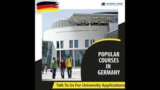 Popular Courses In Germany  Global Edge  Call 01148475000 [upl. by Eussoj]