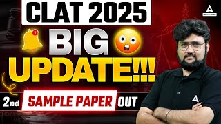 CLAT 2025 Official 2nd Sample Paper Out   Complete Explanation By Marut Sir [upl. by Sion]