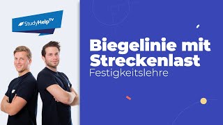 Biegung  Biegelinie  bei statisch bestimmten Systemen 3 Technische Mechanik StudyHelp [upl. by Runkel]