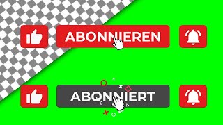 Abonnieren Animation mit Like und Glocke aktivieren green screen transparenter Hintergrund [upl. by Eciryt43]