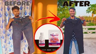 Kito arts black Colour Jeans Dye Review How to dye clothes at Home Kadam Pakka Rang [upl. by Gnod]