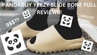 PANDABUY YEEZY SLIDE BONE FULL REVIEW [upl. by Belsky308]