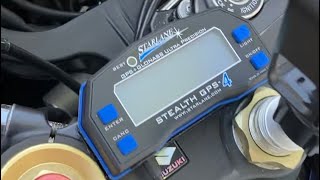 Adding a Starlane GPS4 lite lap timer to the GSXR1000 [upl. by Anna]