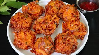 டீகடை வெங்காய வடை மொறுமொறுனு இப்படி செஞ்சு பாருங்க vengaya vadai in tamil  evening snacks in tamil [upl. by Trilbee]