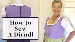 How to Sew a Dirndl  StepbyStep Tutorial [upl. by Issirk]