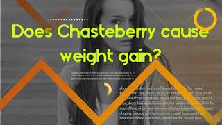 Does Chasteberry help balance hormones Does Chasteberry cause weight gain [upl. by Worthy]