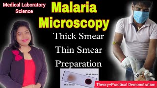 Blood Smear for Malaria Microscopy  Preparation of Thick amp Thin Blood Smear Series 1 [upl. by Renate97]