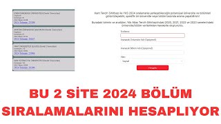 YAPAY ZEKAYA GÖRE 2024 BÖLÜM SIRALAMALARI  YKS 2024 Tercih Bölüm Sıralama Tahmin [upl. by Tisman]