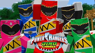 POWER RANGERS DINO CHARGE  INTRO NOVA SERIE Minecraft ‹‹ P3DRU ›› [upl. by Nowtna457]