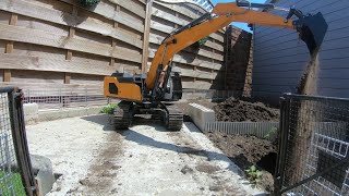 Liebherr 945 114 Hydraulic RC XDRC Excavator Making An Access Ramp [upl. by Reiss]