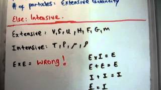 Thermodynamics 41  Extensive and Intensive Quantities [upl. by Azitram]