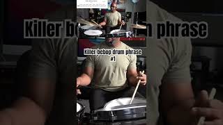 Killer bebop drum phrase 1 bebop drumlesson [upl. by Elletnuahc]